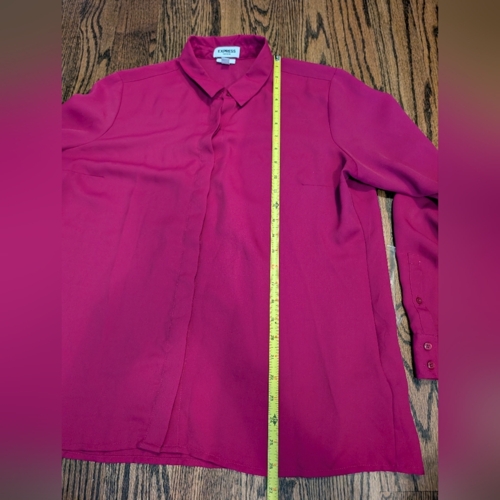 Express Women's Fuchsia Dress Shirt